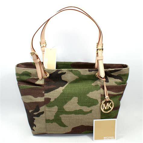 camo purses michael kors|Michael Kors lunch bag tote.